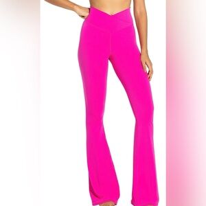 Women's Pink Flared Pants